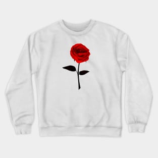 Red Rose / Light Clothes Crewneck Sweatshirt